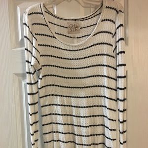Chaser striped long sleeve top
